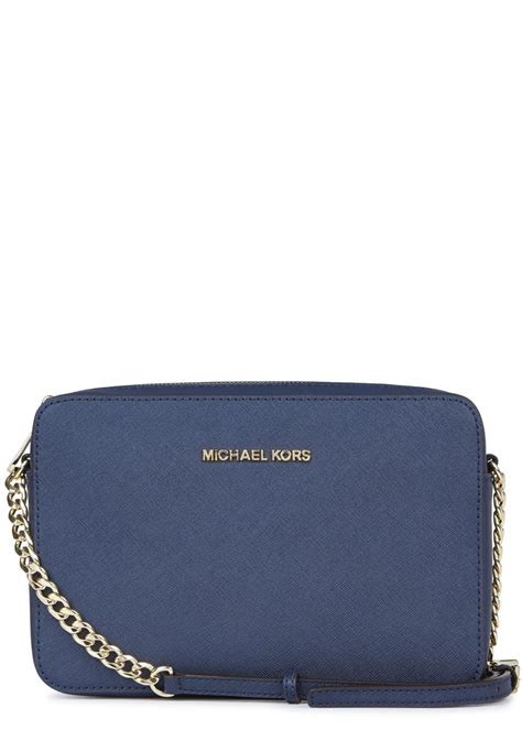 michael kors blue and black handbag|michael kors navy blue crossbody.